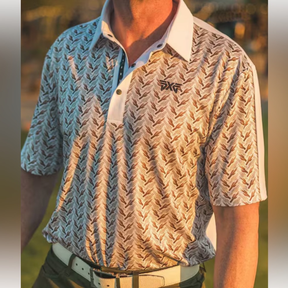 PXG men’s COMFORT FIT 
SAGUARO PERFORATED POLO
BOULDER- medium
